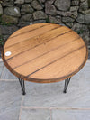 Hairpin Legged Side Table by Whisky Soaked Oak