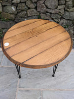 Hairpin Legged Side Table by Whisky Soaked Oak