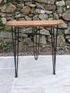 Hairpin Legged Side Table by Whisky Soaked Oak