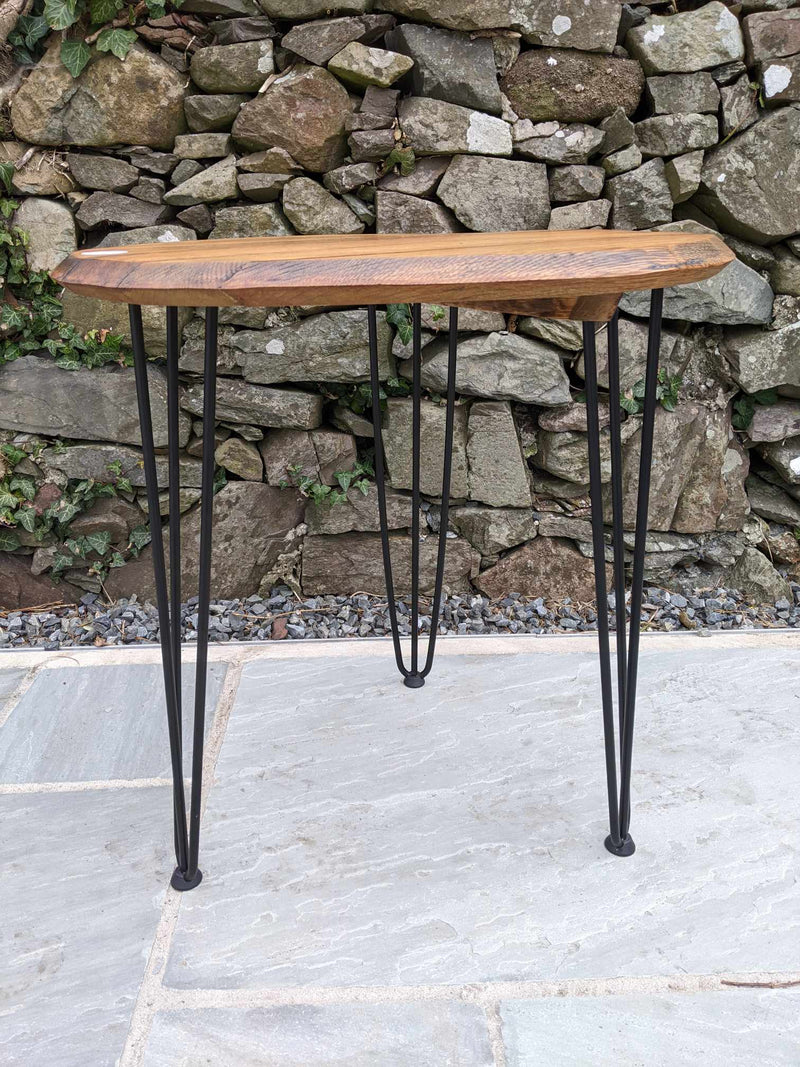 Hairpin Legged Side Table by Whisky Soaked Oak