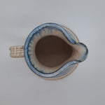 Blue and Cream Jug by Drakelaw Pottery