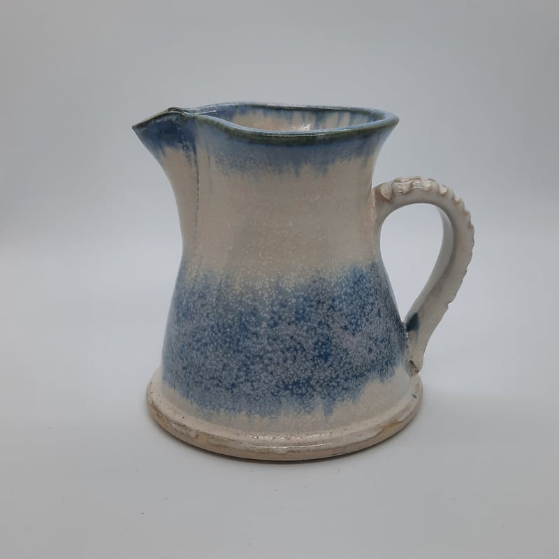 Blue and Cream Jug by Drakelaw Pottery