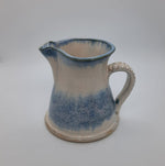 Blue and Cream Jug by Drakelaw Pottery