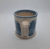 Blue and Cream Mugs (set of 6) by Drakelaw Pottery