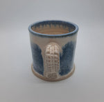 Blue and Cream Mugs (set of 6) by Drakelaw Pottery
